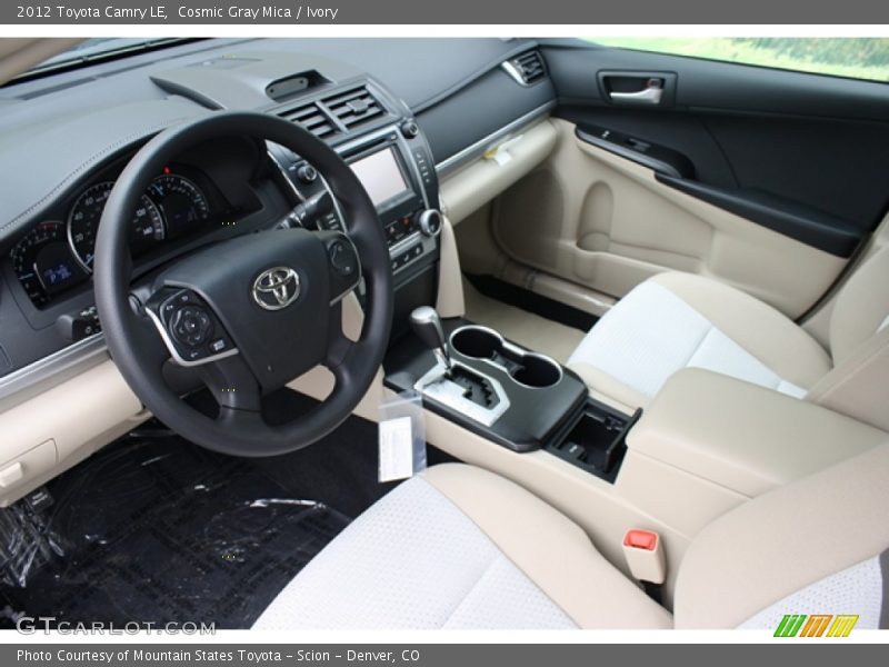Cosmic Gray Mica / Ivory 2012 Toyota Camry LE