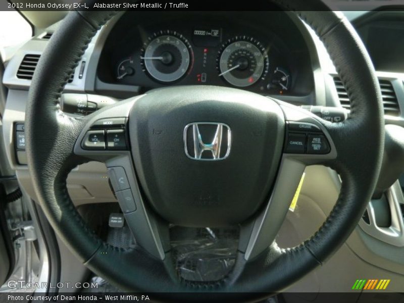 Alabaster Silver Metallic / Truffle 2012 Honda Odyssey EX-L