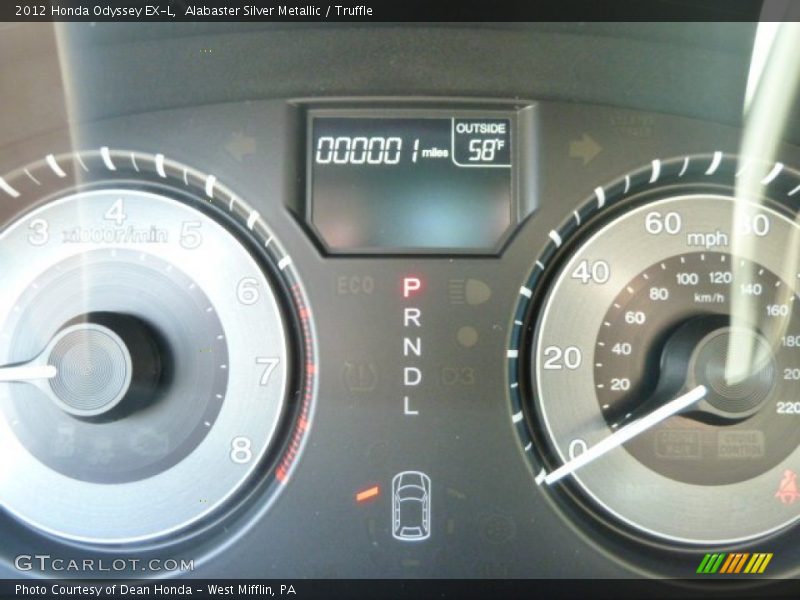 Alabaster Silver Metallic / Truffle 2012 Honda Odyssey EX-L