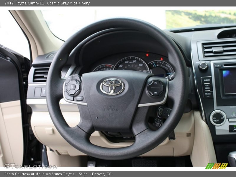 Cosmic Gray Mica / Ivory 2012 Toyota Camry LE