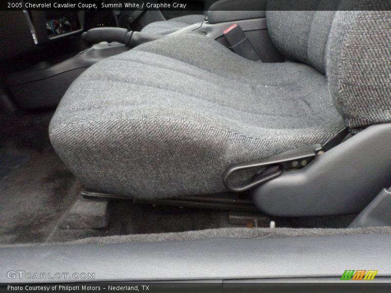 Summit White / Graphite Gray 2005 Chevrolet Cavalier Coupe
