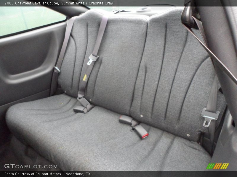 Summit White / Graphite Gray 2005 Chevrolet Cavalier Coupe