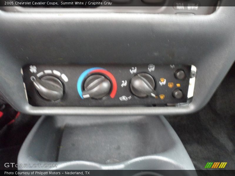 Summit White / Graphite Gray 2005 Chevrolet Cavalier Coupe