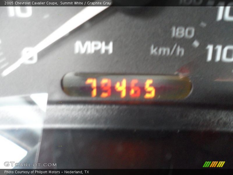 Summit White / Graphite Gray 2005 Chevrolet Cavalier Coupe