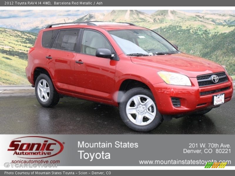 Barcelona Red Metallic / Ash 2012 Toyota RAV4 I4 4WD