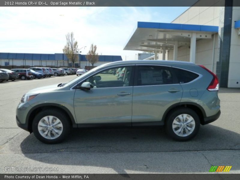 Opal Sage Metallic / Black 2012 Honda CR-V EX-L
