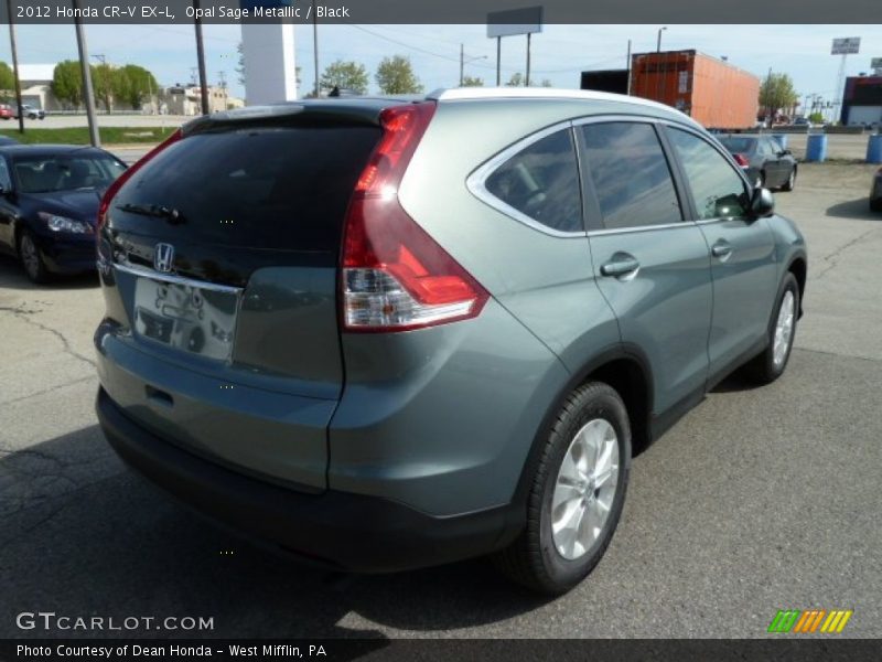 Opal Sage Metallic / Black 2012 Honda CR-V EX-L