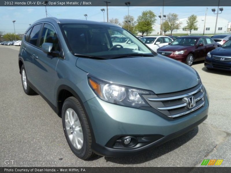 Opal Sage Metallic / Black 2012 Honda CR-V EX-L