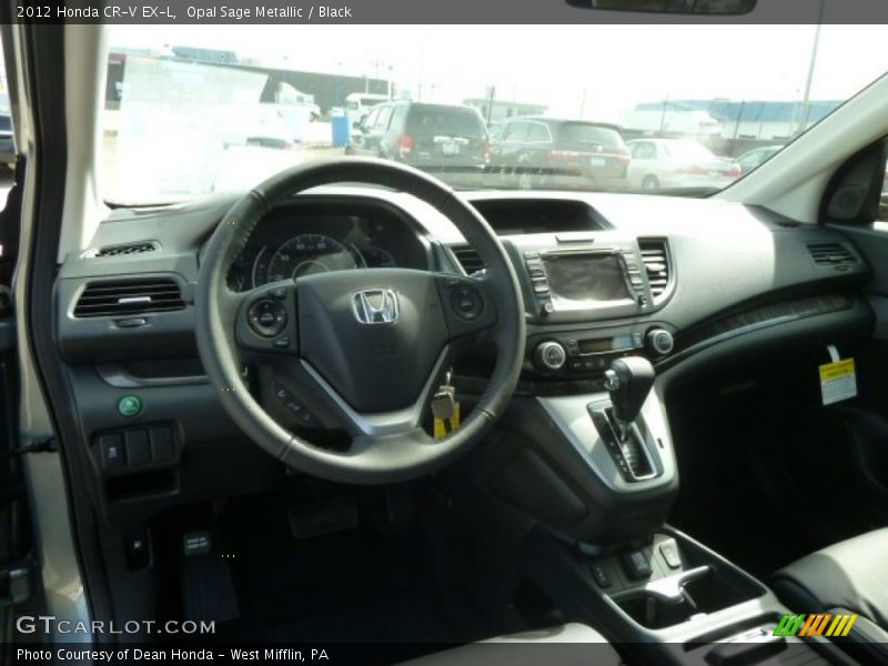 Opal Sage Metallic / Black 2012 Honda CR-V EX-L