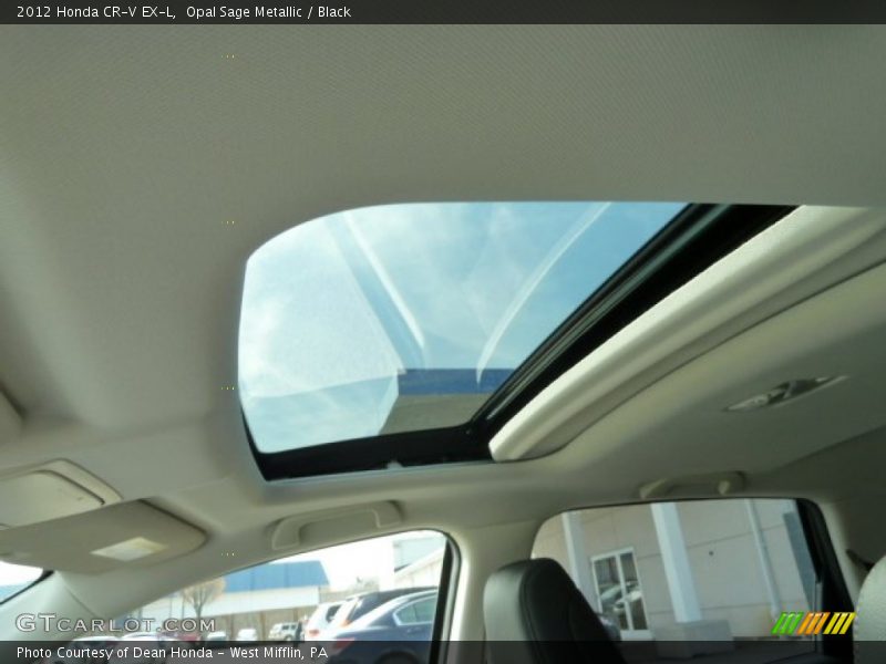 Opal Sage Metallic / Black 2012 Honda CR-V EX-L
