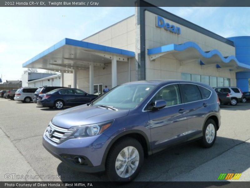 Twilight Blue Metallic / Gray 2012 Honda CR-V EX