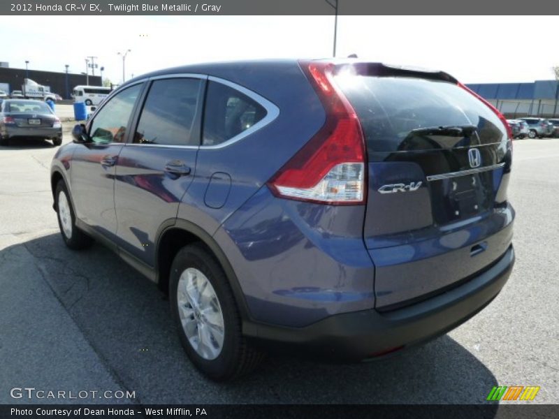 Twilight Blue Metallic / Gray 2012 Honda CR-V EX