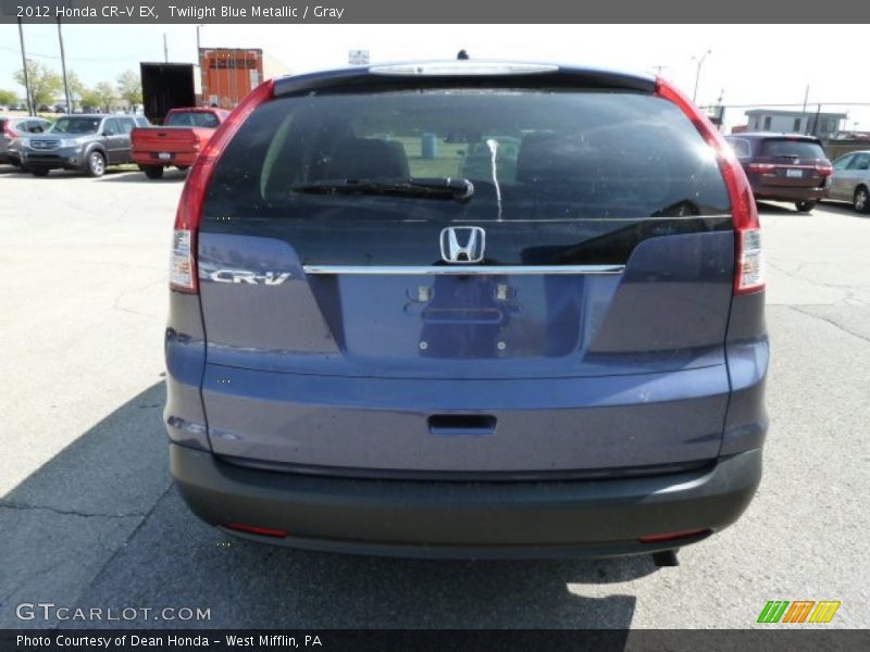 Twilight Blue Metallic / Gray 2012 Honda CR-V EX