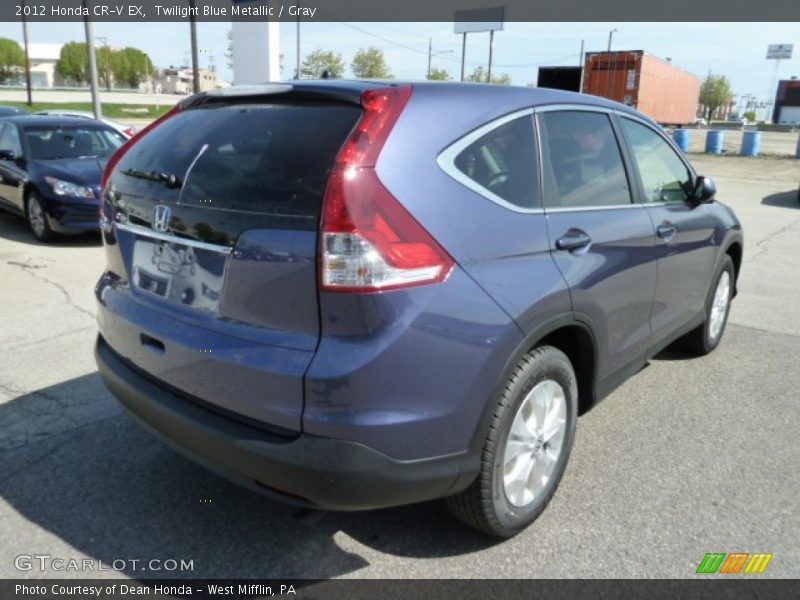 Twilight Blue Metallic / Gray 2012 Honda CR-V EX