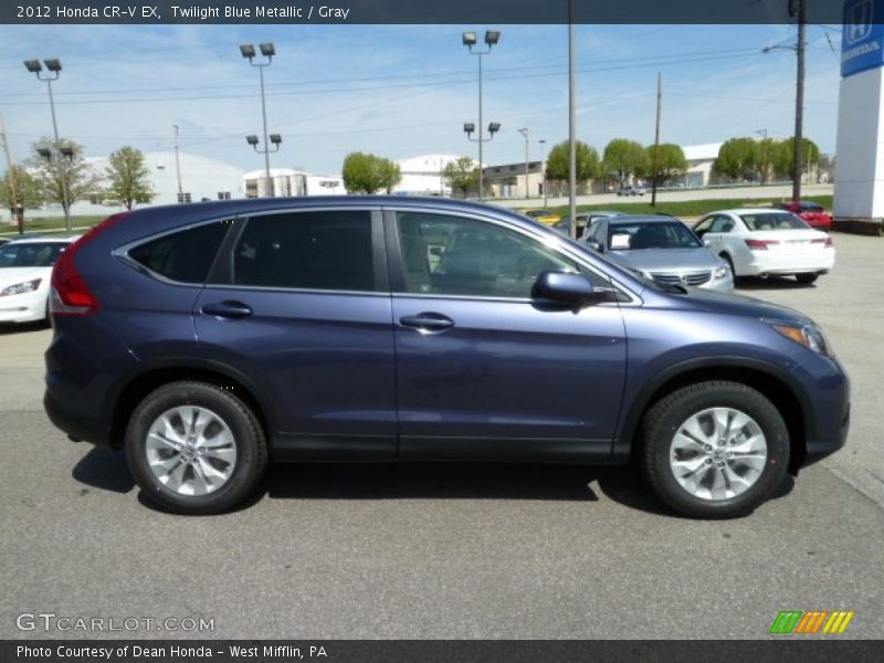 Twilight Blue Metallic / Gray 2012 Honda CR-V EX