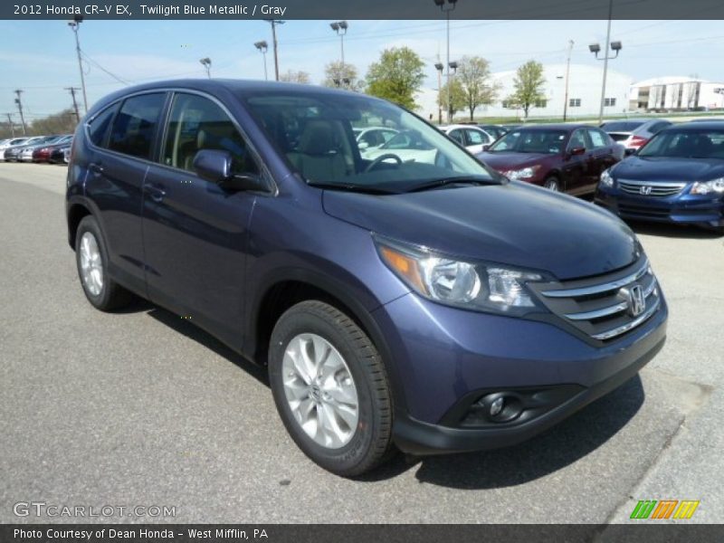 Twilight Blue Metallic / Gray 2012 Honda CR-V EX