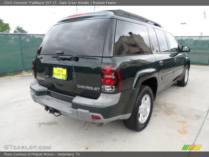Dark Green Metallic / Medium Pewter 2003 Chevrolet TrailBlazer EXT LT