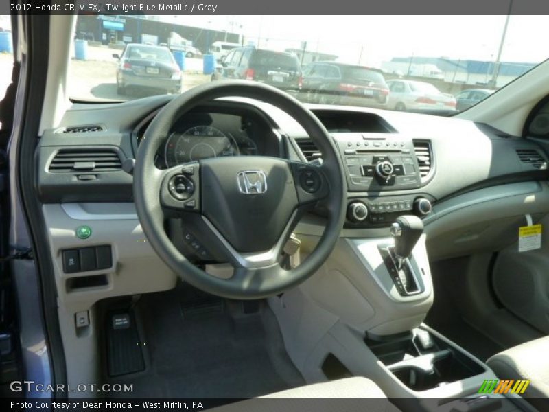 Twilight Blue Metallic / Gray 2012 Honda CR-V EX