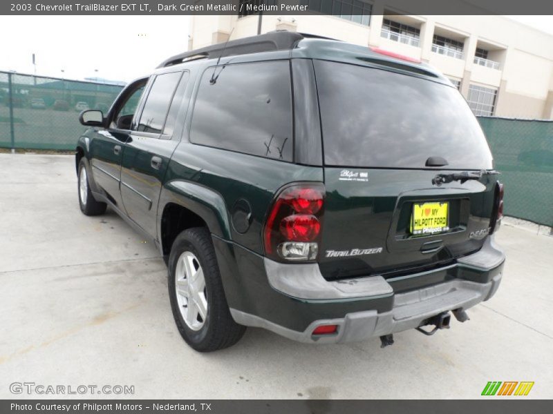 Dark Green Metallic / Medium Pewter 2003 Chevrolet TrailBlazer EXT LT