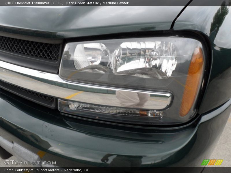 Dark Green Metallic / Medium Pewter 2003 Chevrolet TrailBlazer EXT LT