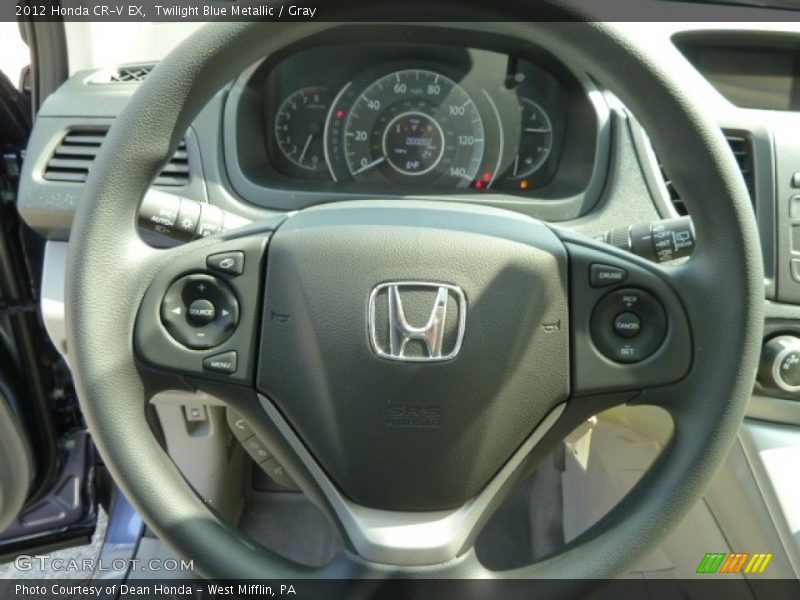 Twilight Blue Metallic / Gray 2012 Honda CR-V EX