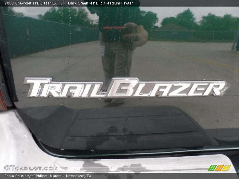 Dark Green Metallic / Medium Pewter 2003 Chevrolet TrailBlazer EXT LT