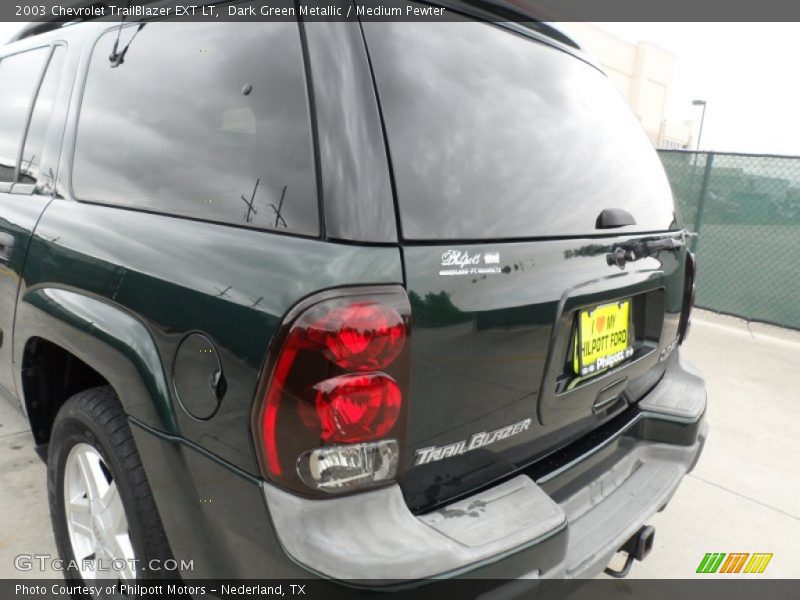 Dark Green Metallic / Medium Pewter 2003 Chevrolet TrailBlazer EXT LT
