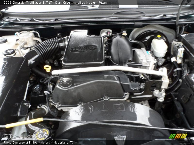 Dark Green Metallic / Medium Pewter 2003 Chevrolet TrailBlazer EXT LT
