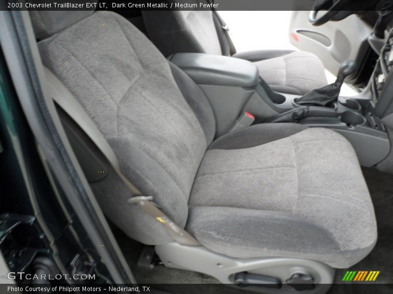 Dark Green Metallic / Medium Pewter 2003 Chevrolet TrailBlazer EXT LT