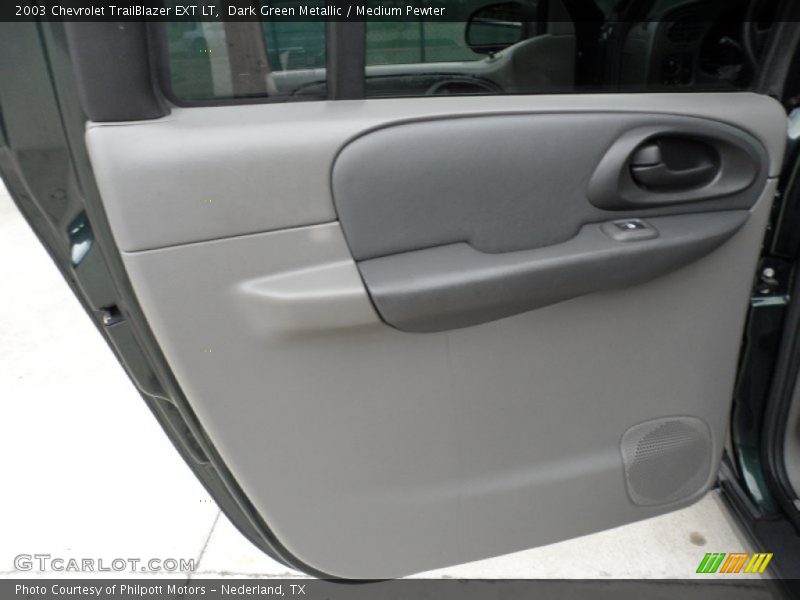 Dark Green Metallic / Medium Pewter 2003 Chevrolet TrailBlazer EXT LT