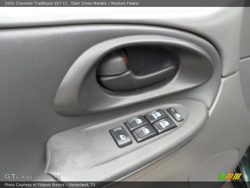 Dark Green Metallic / Medium Pewter 2003 Chevrolet TrailBlazer EXT LT