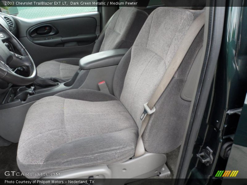 Dark Green Metallic / Medium Pewter 2003 Chevrolet TrailBlazer EXT LT