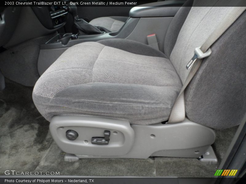 Dark Green Metallic / Medium Pewter 2003 Chevrolet TrailBlazer EXT LT