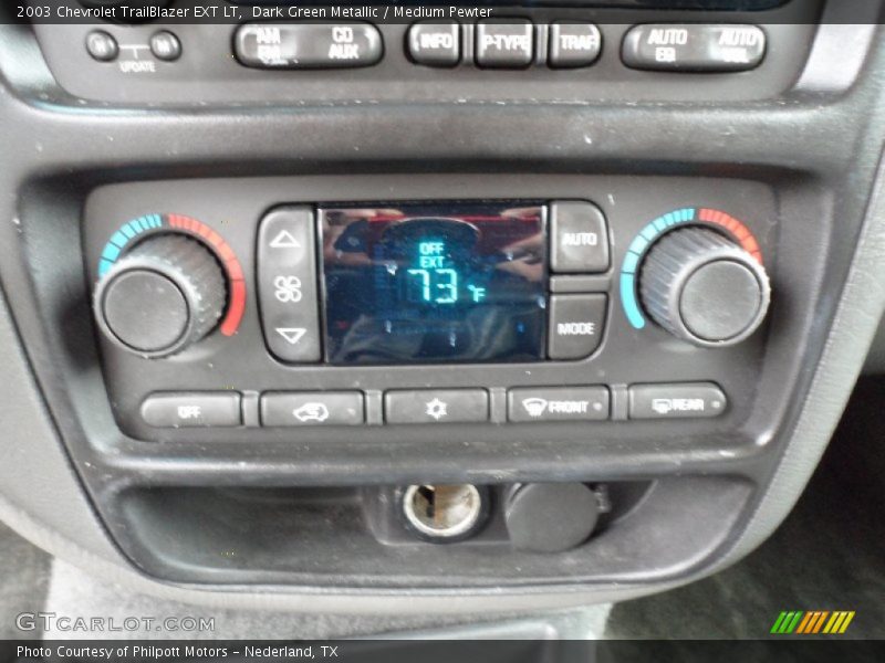 Dark Green Metallic / Medium Pewter 2003 Chevrolet TrailBlazer EXT LT