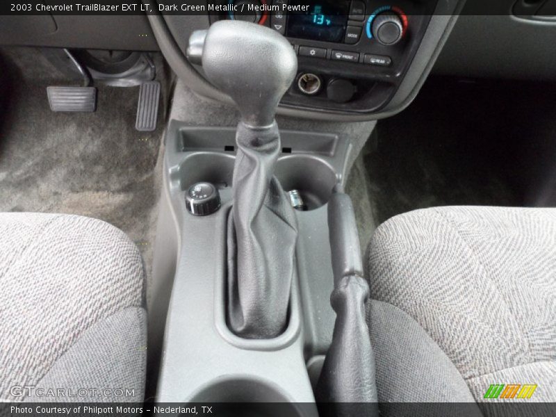 Dark Green Metallic / Medium Pewter 2003 Chevrolet TrailBlazer EXT LT