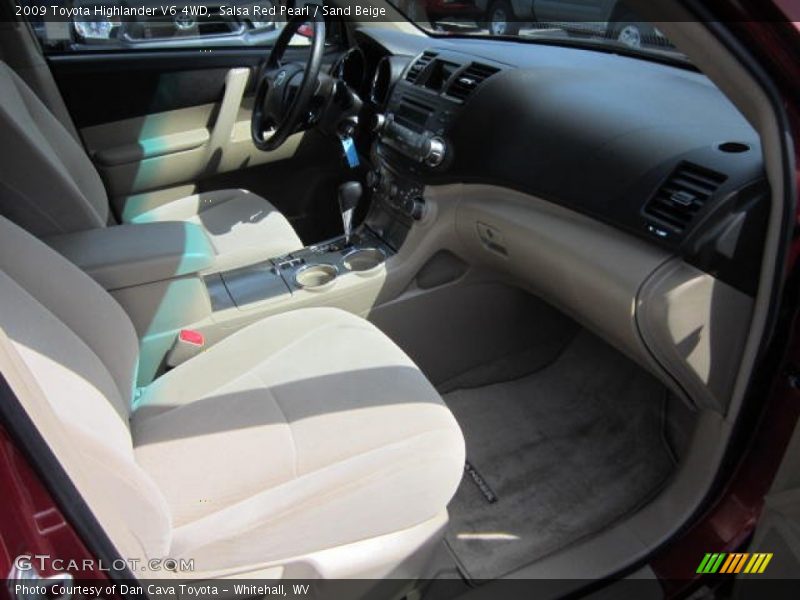 Salsa Red Pearl / Sand Beige 2009 Toyota Highlander V6 4WD
