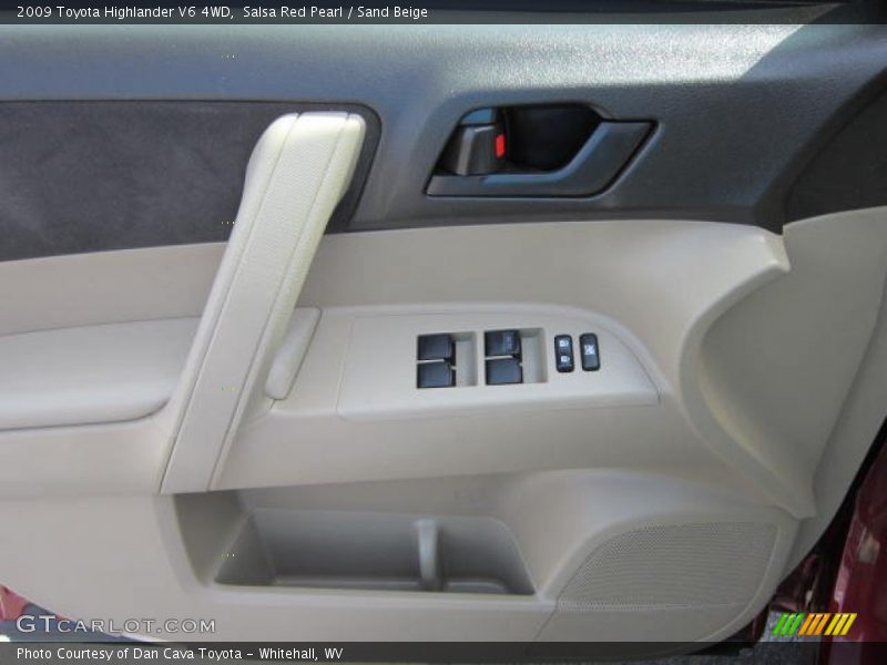 Salsa Red Pearl / Sand Beige 2009 Toyota Highlander V6 4WD