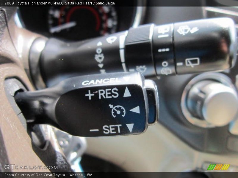 Salsa Red Pearl / Sand Beige 2009 Toyota Highlander V6 4WD