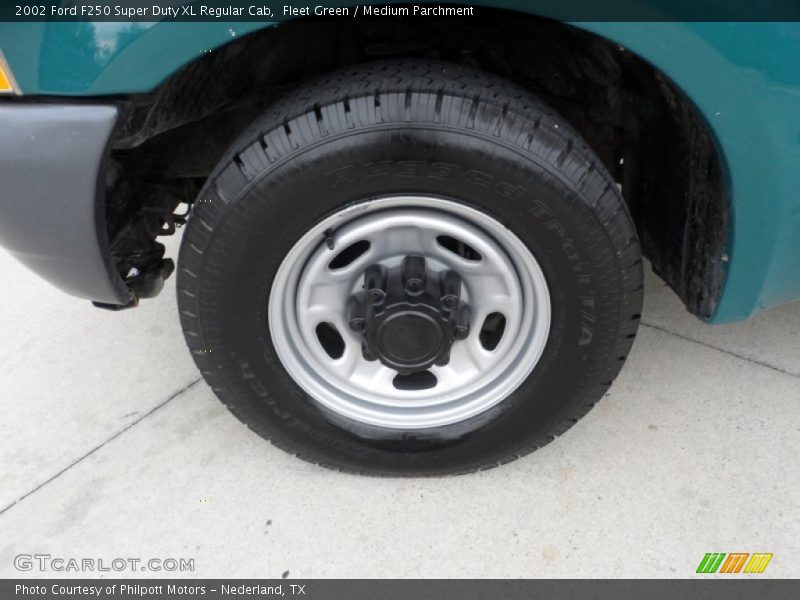 Fleet Green / Medium Parchment 2002 Ford F250 Super Duty XL Regular Cab