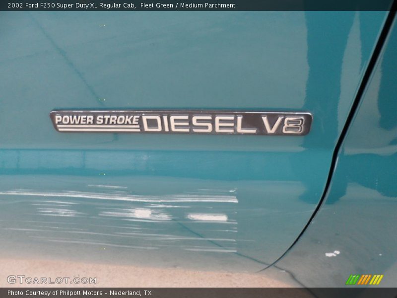 Fleet Green / Medium Parchment 2002 Ford F250 Super Duty XL Regular Cab