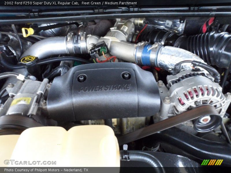 Fleet Green / Medium Parchment 2002 Ford F250 Super Duty XL Regular Cab