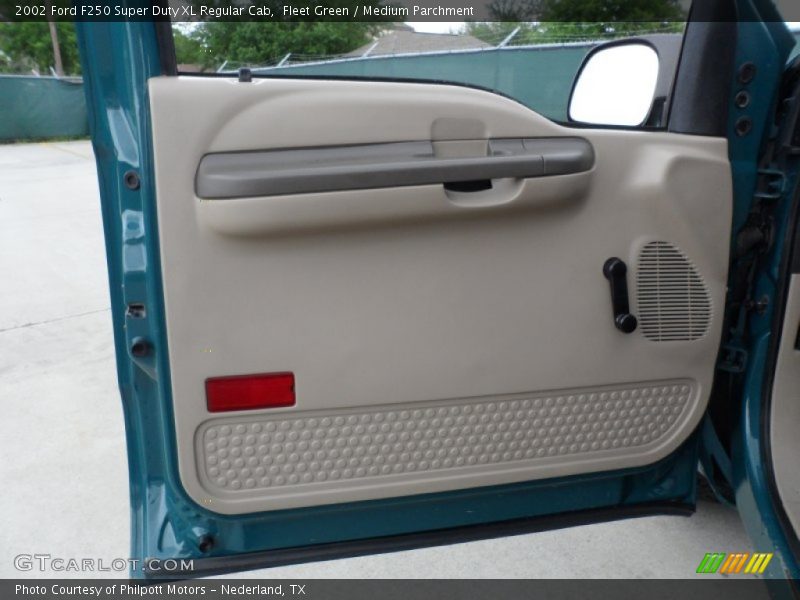 Fleet Green / Medium Parchment 2002 Ford F250 Super Duty XL Regular Cab