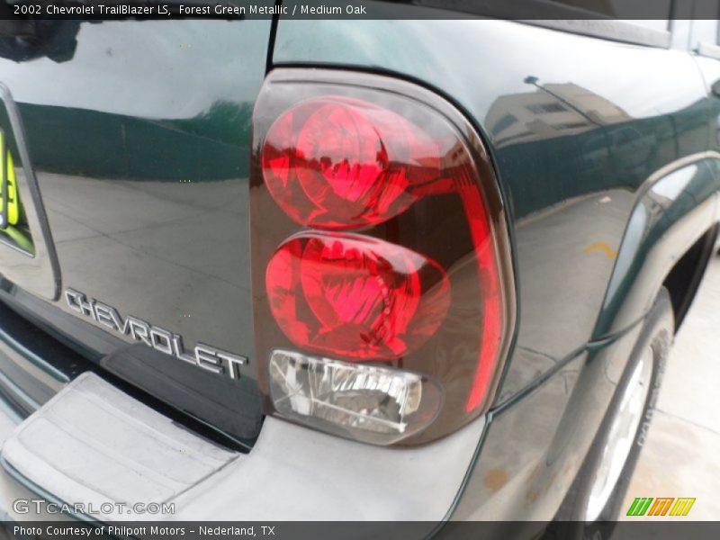 Forest Green Metallic / Medium Oak 2002 Chevrolet TrailBlazer LS