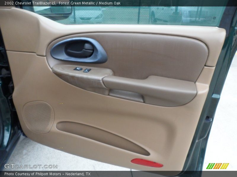 Forest Green Metallic / Medium Oak 2002 Chevrolet TrailBlazer LS