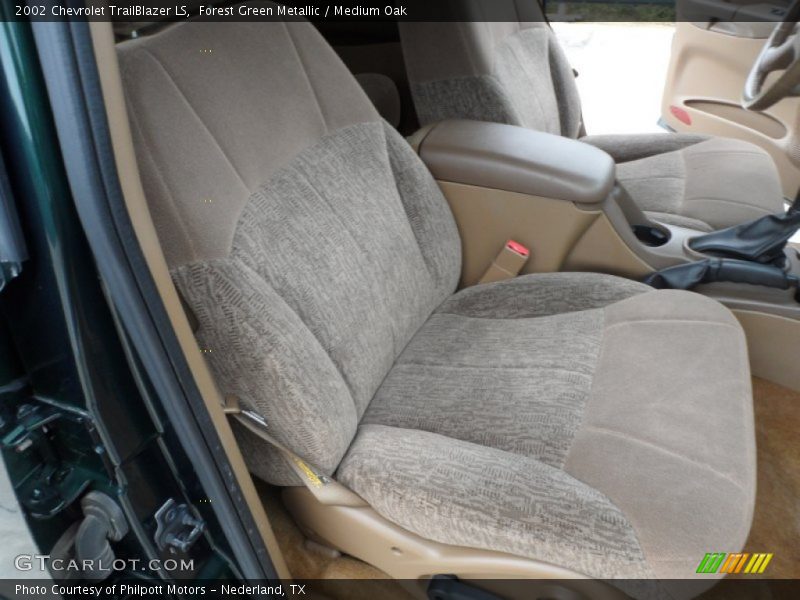 Forest Green Metallic / Medium Oak 2002 Chevrolet TrailBlazer LS