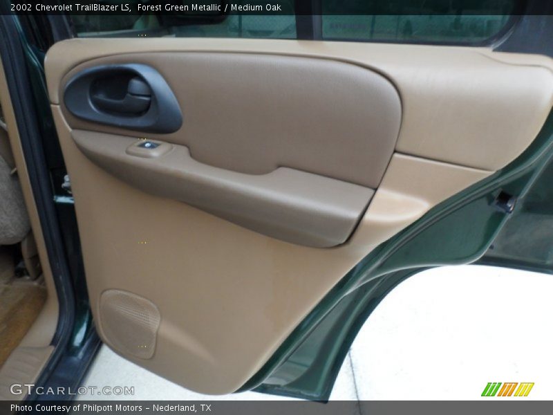 Forest Green Metallic / Medium Oak 2002 Chevrolet TrailBlazer LS