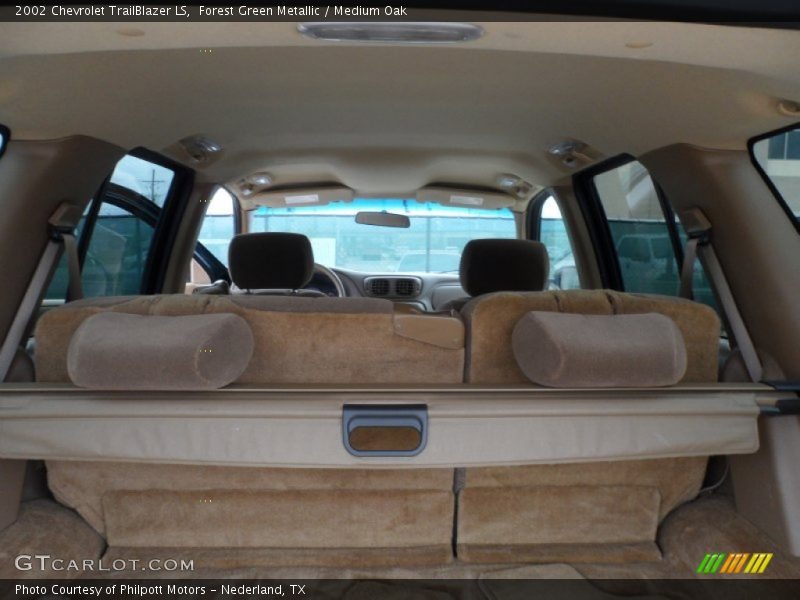 Forest Green Metallic / Medium Oak 2002 Chevrolet TrailBlazer LS