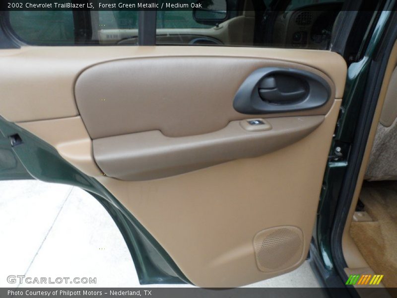 Forest Green Metallic / Medium Oak 2002 Chevrolet TrailBlazer LS