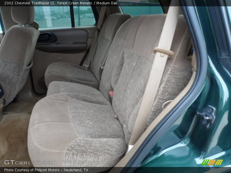 Forest Green Metallic / Medium Oak 2002 Chevrolet TrailBlazer LS