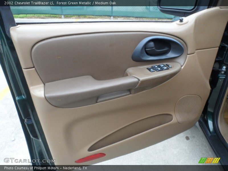 Forest Green Metallic / Medium Oak 2002 Chevrolet TrailBlazer LS